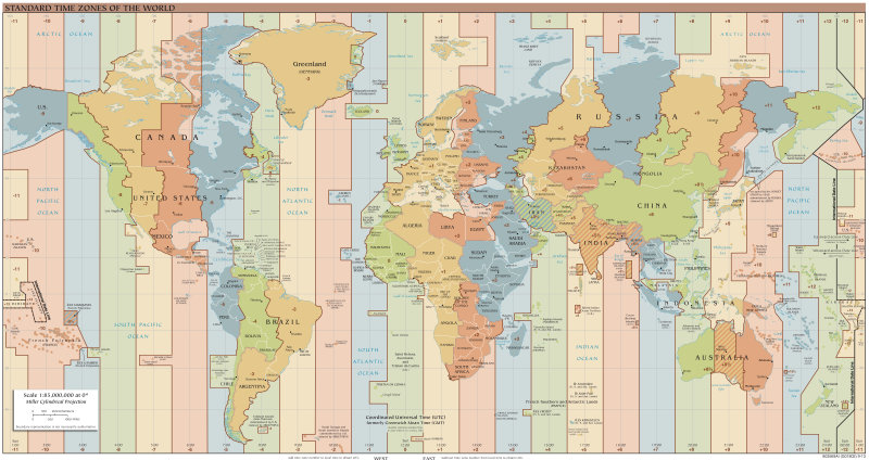 The world's time zones ()